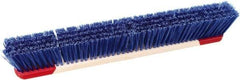 Harper Brush - 24" Rough Surface Synthetic Push Broom - 3" Bristle Length, Wood Block, Bolt-On Handle Connection, Handle Included - Industrial Tool & Supply