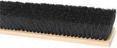 Harper Brush - 36" Medium Duty Tampico Push Broom - 3" Bristle Length, Wood Block, Threaded Handle Connection, Handle Sold Separately - Industrial Tool & Supply