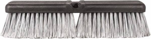 Harper Brush - 14" OAL, Vehicle Wash Brush - Black Flagged Plastic Bristles, 2-1/4" Trim Length - Industrial Tool & Supply