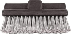 Harper Brush - 10" OAL, Vehicle Brush - Black Flagged Plastic Bristles, 2-1/4" Trim Length - Industrial Tool & Supply