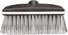 Harper Brush - 8" OAL, Vehicle Wash Brush - Black Flagged Plastic Bristles, 2-1/4" Trim Length - Industrial Tool & Supply