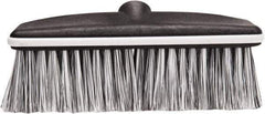 Harper Brush - 10" OAL, Vehicle Wash Brush Head - Black Flagged Plastic Bristles, 22-1/4" Trim Length, No Handle - Industrial Tool & Supply