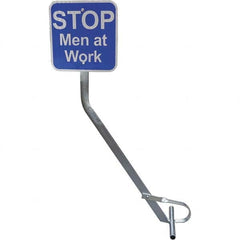 Railhead Corporation - "STOP Crew At Work," 12" Wide x 12" High Aluminum Warning & Safety Reminder Sign - Industrial Tool & Supply