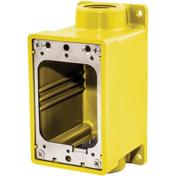 Hubbell Wiring Device-Kellems - Electrical Outlet Boxes & Switch Boxes Enclosure Type: Device Box Enclosure Shape: Rectangle - Industrial Tool & Supply
