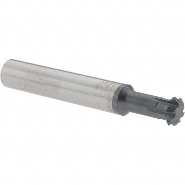 Accupro - 3/8° 3/8" Cut Diam, 1/8" Cut Width, 3/8" Shank, Solid Carbide Double-Angle Cutter - Industrial Tool & Supply