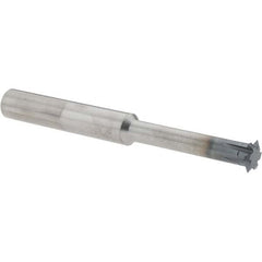 Accupro - 3/8° 3/8" Cut Diam, 0.072" Cut Width, 3/8" Shank, Solid Carbide Double-Angle Cutter - Industrial Tool & Supply