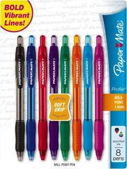 Paper Mate - 1mm Ball Point Retractable Ball Point Pen - Assorted Colors - Industrial Tool & Supply