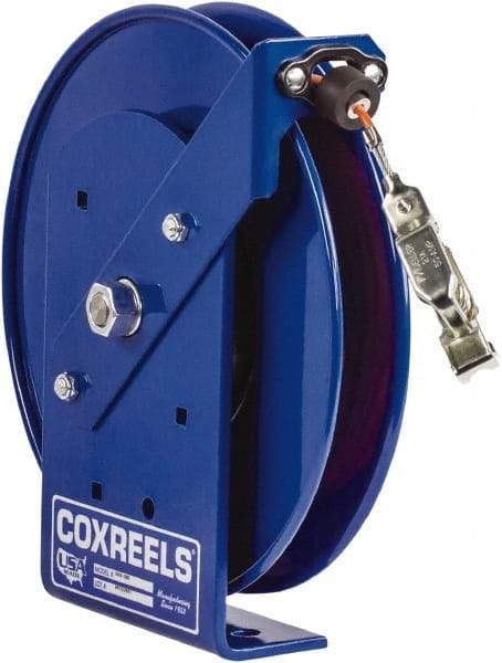 CoxReels - 5/32 Inch x 100 Ft. Stranded Cable Grounding Reel - Hand Crank Reel, Galvanized Steel Cable - Industrial Tool & Supply