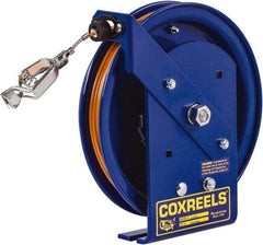 CoxReels - 5/32 Inch x 75 Ft. Stranded Cable Grounding Reel - Spring Driven Reel, Galvanized Steel Cable - Industrial Tool & Supply