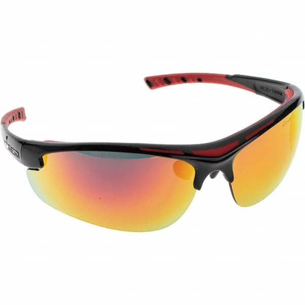 MCR Safety - Fire Mirror Lenses, Framed Dual Lens Safety Glasses - Industrial Tool & Supply