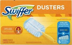 Swiffer - 6" Long Fiber Duster - 13" OAL, Light Blue - Industrial Tool & Supply