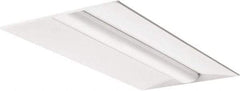 Lithonia Lighting - 0 Lamps, 39.5 Watts, 2' x 4', LED Lamp Troffer - 120/277 Volt, Dimmable, Acrylic Diffuser, Steel Troffer - Industrial Tool & Supply