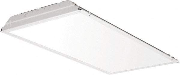 Lithonia Lighting - 0 Lamps, 39 Watts, 2' x 4', LED Lamp Troffer - 120/277 Volt, Dimmable, Acrylic Diffuser, Steel Troffer - Industrial Tool & Supply