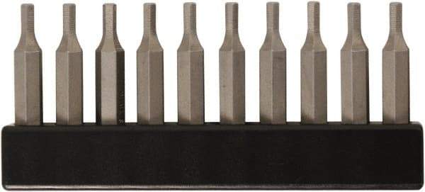 Wiha - 0.9mm Hex Screwdriver Bit - 4mm Drive, 28mm OAL - Industrial Tool & Supply