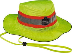 Ergodyne - Size Universal, Cooling Ranger Hat - Lime Solid Pattern, Microfiber - Industrial Tool & Supply