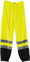 Ergodyne - Size S/M Polyester High-Visibility Pants - Drawstring Closure, 1 Pocket, 40" Waist, 30.25" Inseam, Lime, Hazardous Protection 0 - Industrial Tool & Supply