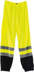 Ergodyne - Size 4X/5XL Polyester High-Visibility Pants - Drawstring Closure, 1 Pocket, 52" to 58" Waist, 34" Inseam, Lime, Hazardous Protection 0 - Industrial Tool & Supply