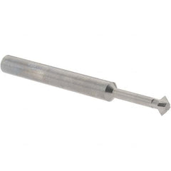 Accupro - 3/16° 3/16" Cut Diam, 0.093" Cut Width, 3/16" Shank, Solid Carbide Double-Angle Cutter - Industrial Tool & Supply