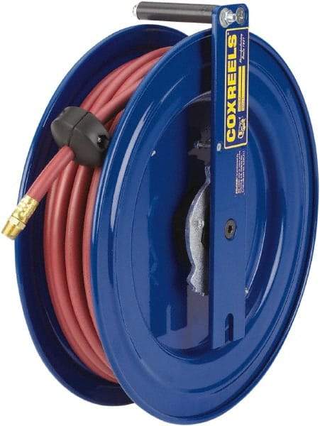 CoxReels - 50' Spring Retractable Hose Reel - 300 psi, Hose Included - Industrial Tool & Supply