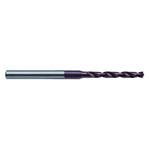 #74 Dia. x #74 Shank × 7 mm Flute Length × 38 mm OAL, 118°, TiAlN, Solid Carbide Drill - Industrial Tool & Supply