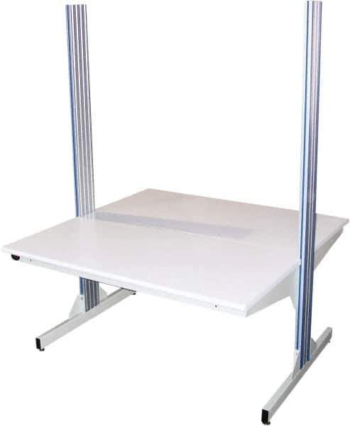 Proline - Steel Bull Nose Edge Workbench & Workstation Add On Work Bench - 60" Deep, Use with Proline Dimension Next Series - Industrial Tool & Supply