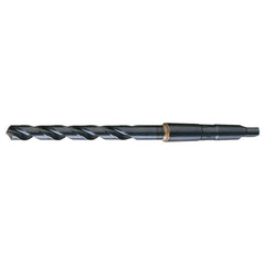 17/32 RHS / RHC HSS 118 Degree Radial Point General Purpose Taper Shank Drill - Steam Oxide - Exact Industrial Supply