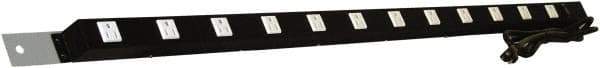 Proline - Workbench & Workstation Power Bar - 2" Deep, Use with 72" Proline Bench - Industrial Tool & Supply