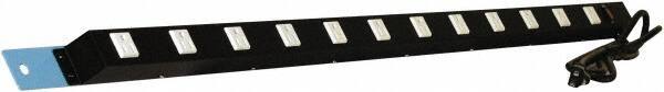 Proline - Workbench & Workstation Power Bar - 2" Deep, Use with 60" Proline Bench - Industrial Tool & Supply