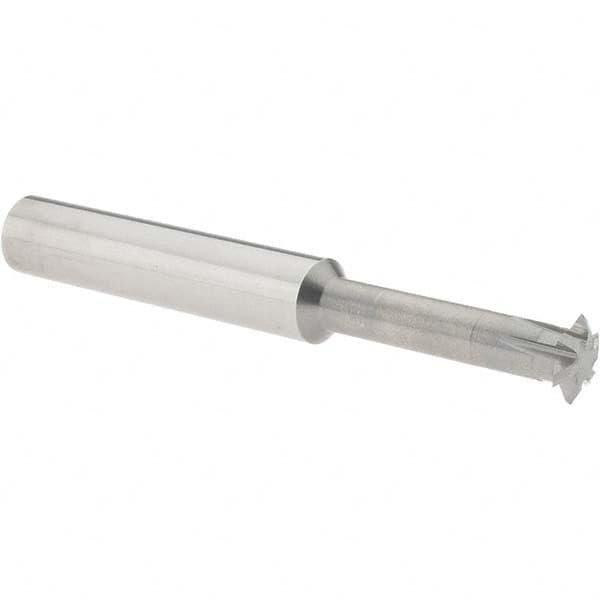 Accupro - 1/2° 1/2" Cut Diam, 0.109" Cut Width, 1/2" Shank, Solid Carbide Double-Angle Cutter - Industrial Tool & Supply