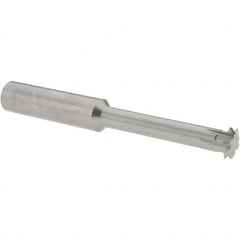 Accupro - 1/2° 1/2" Cut Diam, 0.109" Cut Width, 1/2" Shank, Solid Carbide Double-Angle Cutter - Industrial Tool & Supply