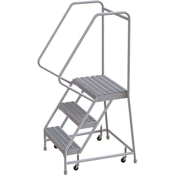 TRI-ARC - Rolling & Wall Mounted Ladders & Platforms Type: Rolling Warehouse Ladder Style: Rolling Safety Ladder - Industrial Tool & Supply