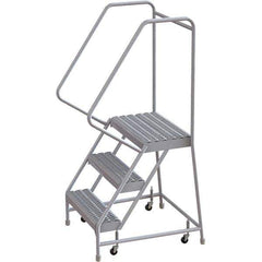 TRI-ARC - Rolling & Wall Mounted Ladders & Platforms Type: Rolling Warehouse Ladder Style: Rolling Safety Ladder - Industrial Tool & Supply