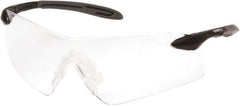 PYRAMEX - Indoor/Outdoor Mirror Lenses, Frameless Safety Glasses - Scratch Resistant, Black Rubber Frame, Size Universal, Wrap Around - Industrial Tool & Supply