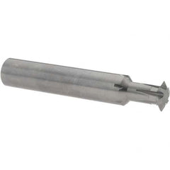 Accupro - 1/2° 1/2" Cut Diam, 0.109" Cut Width, 1/2" Shank, Solid Carbide Double-Angle Cutter - Industrial Tool & Supply