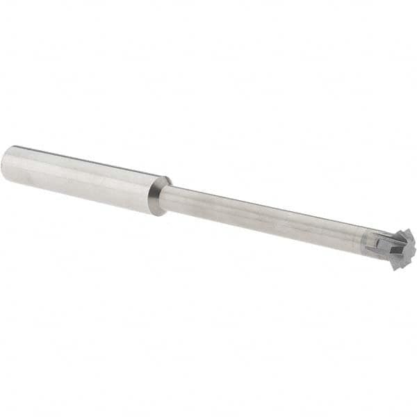 Accupro - 1/2° 1/2" Cut Diam, 0.187" Cut Width, 1/2" Shank, Solid Carbide Double-Angle Cutter - Industrial Tool & Supply