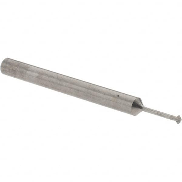 Accupro - 1/16° 1/16" Cut Diam, 0.031" Cut Width, 1/8" Shank, Solid Carbide Double-Angle Cutter - Industrial Tool & Supply