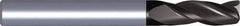 Kennametal - 5/8", 1-1/4" LOC, 5/8" Shank Diam, 3-1/2" OAL, 3 Flute, Solid Carbide Square End Mill - Single End, TiAlN Finish, Spiral Flute, Centercutting, Right Hand Cut, Right Hand Flute - Industrial Tool & Supply