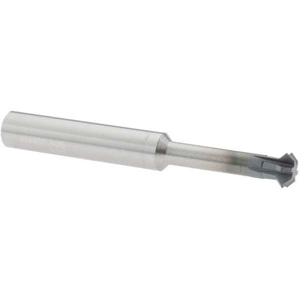 Accupro - 5/16° 5/16" Cut Diam, 1/8" Cut Width, 5/16" Shank, Solid Carbide Double-Angle Cutter - Industrial Tool & Supply