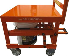Ballymore - 400 Lb Capacity, 20" Wide x 27" Long x 42" High Mobile Cart - 1 Shelf, Steel, 2 Rigid/2 Swivel Casters - Industrial Tool & Supply