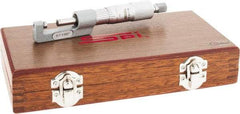 SPI - 0 to 1" Range, Mechanical Hub Micrometer - 0.0001" Graduation, 0.0001" Accuracy, Rotating Spindle - Industrial Tool & Supply
