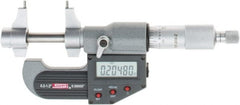 SPI - 0.2 to 1.2" Range, 0.00005" Resolution, Ratchet Stop Thimble, Electronic Inside & Tubular Micrometer - Industrial Tool & Supply