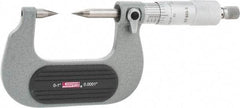 SPI - 1 Inch, Ratchet Stop, Mechanical Point Micrometer - Accurate up to 0.0001 Inch, 30° Point Angle - Industrial Tool & Supply