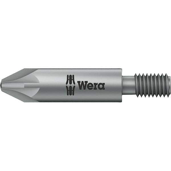 Wera - 5mm Drive, #2 Pozidriv Screwdriver Bit - 1-3/8" OAL - Industrial Tool & Supply