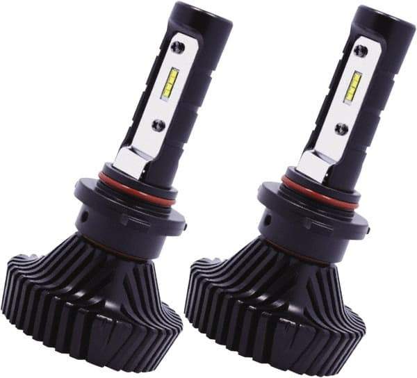 PRO-SOURCE - 4,500 Lumens, 10-40 VDC, 9005 LED Headlight - 6500K Cool White Color Scale, 40 Low/High Watt, 30,000 to 50,000 Average Life Hours - Industrial Tool & Supply