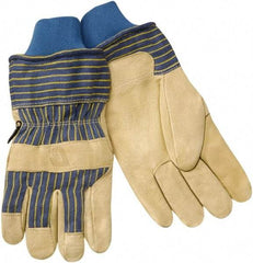Steiner - Size 2XL Pigskin Work Gloves - Uncoated, Safety Cuff, Tan, Paired - Industrial Tool & Supply