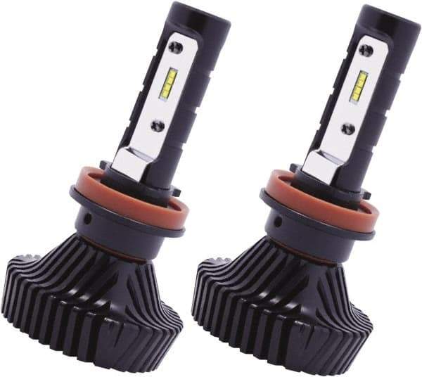 PRO-SOURCE - 4,500 Lumens, 10-40 VDC, H8, H9 & H11 LED Headlight - 6500K Cool White Color Scale, 40 Low/High Watt, 30,000 to 50,000 Average Life Hours - Industrial Tool & Supply