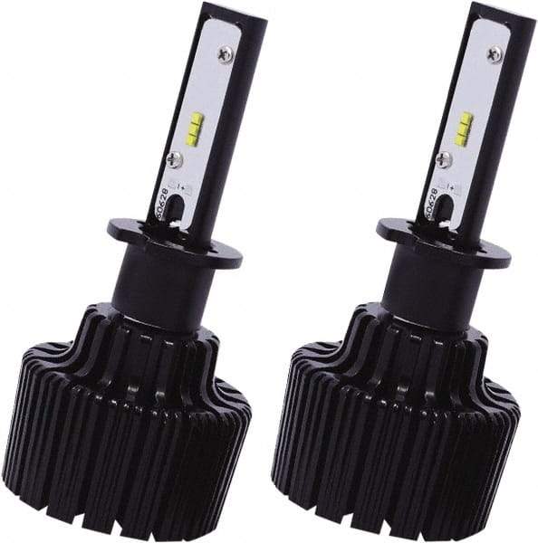 PRO-SOURCE - 4,500 Lumens, 12-24 VDC, H3 LED Headlight - 6500K Cool White Color Scale, 30 Low/High Watt, 30,000 to 50,000 Average Life Hours - Industrial Tool & Supply