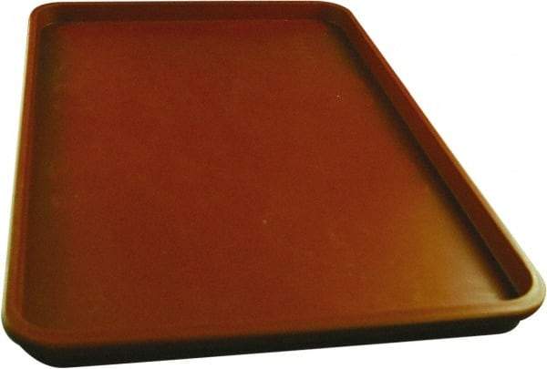 Made in USA - 14-1/4" Long x 9-1/2" Wide x 1-1/4" Deep Lid Tray - Polypropylene - Industrial Tool & Supply