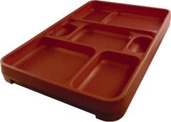 Made in USA - 14-1/4" Long x 9-1/2" Wide x 1-3/4" Deep Tray - Polypropylene - Industrial Tool & Supply