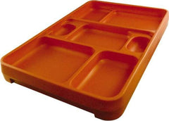 Made in USA - 14-1/4" Long x 9-1/2" Wide x 1-3/4" Deep Tray - Polypropylene - Industrial Tool & Supply